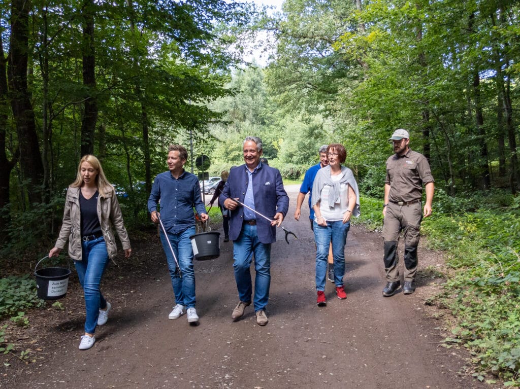 Auf dem Weg zum Sammelplatz Saufangweiher